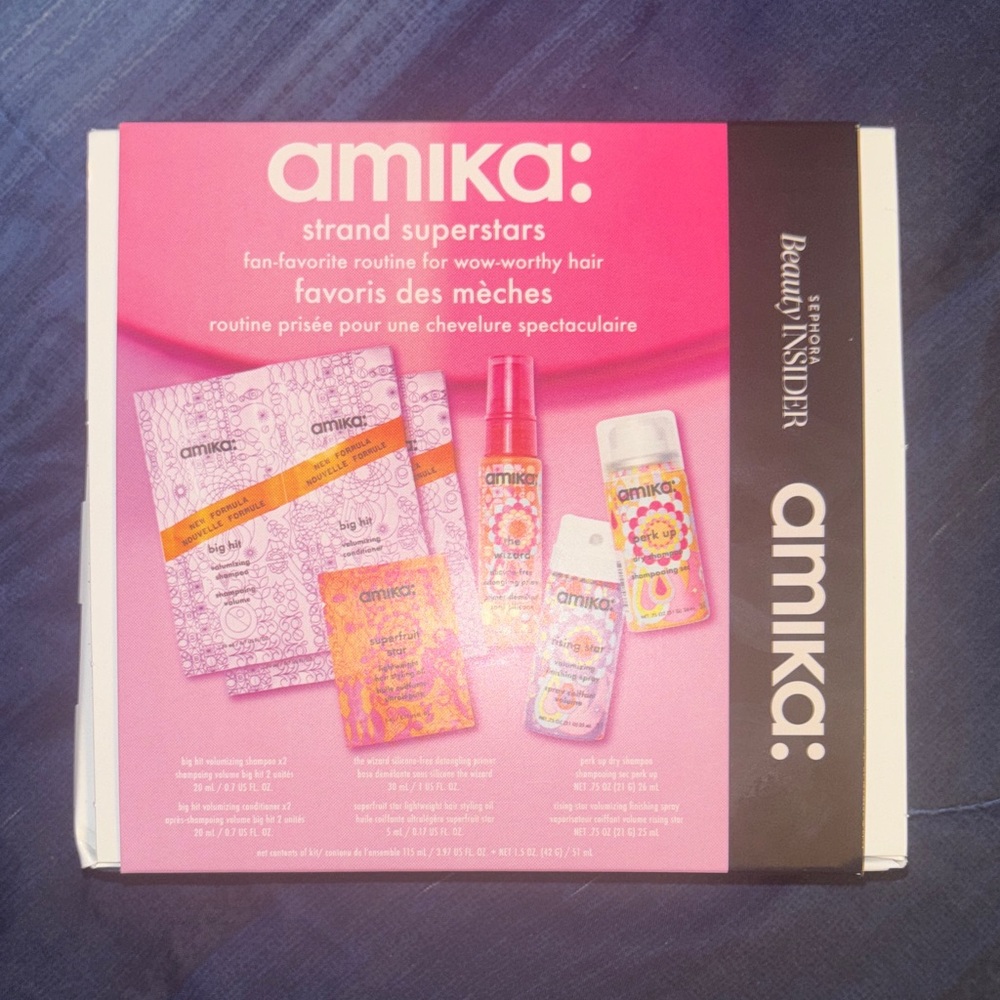 Amika Strand Superstars Hair Care Collection - Pink and Orange
